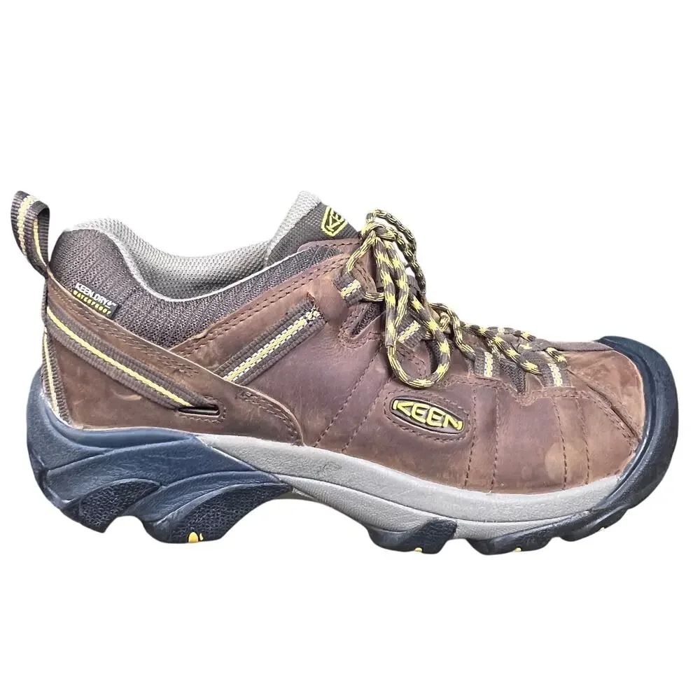 KEEN Men’s Targhee II Waterproof Brown Leather hiking Shoes Size 10.5